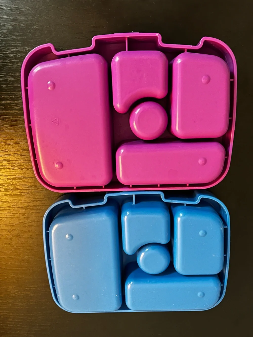 2-Pack Bento Lunch Boxes - Blue & Pink Bento Boxes